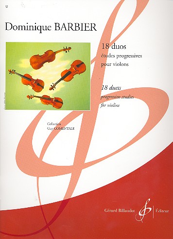 18 Duos pour 2 violons&nbsp;&nbsp;partition&nbsp;&nbsp;