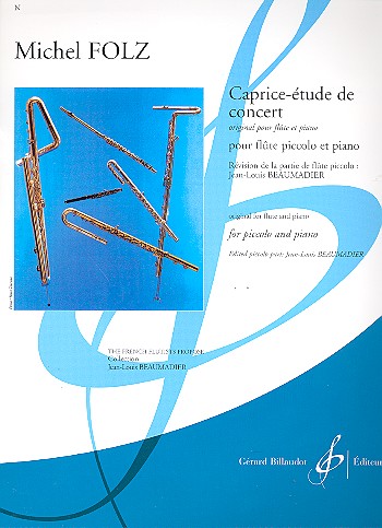 Caprice-étude de concert pour flûte et piano&nbsp;&nbsp;pour flûte piccolo et piano&nbsp;&nbsp;