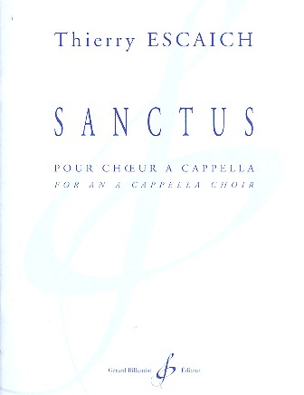 Sanctus&nbsp;&nbsp;pour choeur mixte  a cappella&nbsp;&nbsp;partition