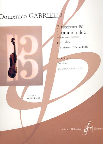 7 Ricercari et 1 canon a due pour alto    