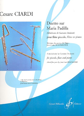 Duetto sur Maria Padilla pour flute,&nbsp;&nbsp;flûte piccolo et piano&nbsp;&nbsp;parties