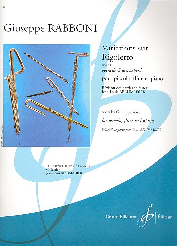 Variations sur Rigoletto op.55 pour&nbsp;&nbsp;piccolo, flute et piano&nbsp;&nbsp;parties