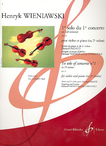Solo no.1 du concerto en fa# mineur no.1  op.14 pour violon et orchestre  pour violon et piano (ou 2 violons)