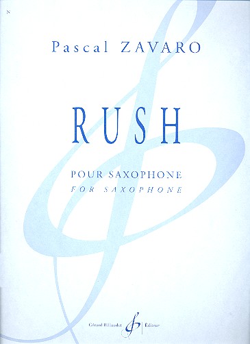 Rush pour saxophone alto&nbsp;&nbsp;&nbsp;&nbsp;