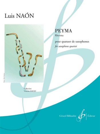 Peyma pour 4 saxophones (SATBar)&nbsp;&nbsp;partition et parties&nbsp;&nbsp;