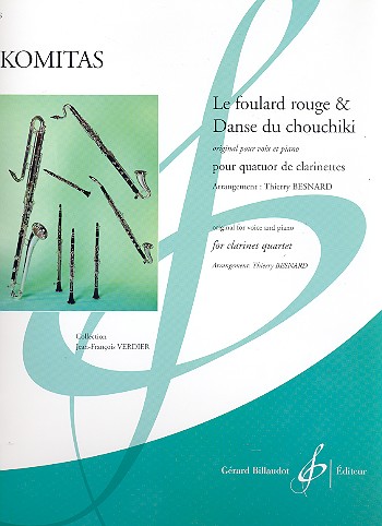Le foulard rouge  et  Danse du chouchiki&nbsp;&nbsp;pour 3 clarinettes et clarinette basse&nbsp;&nbsp;partition et parties