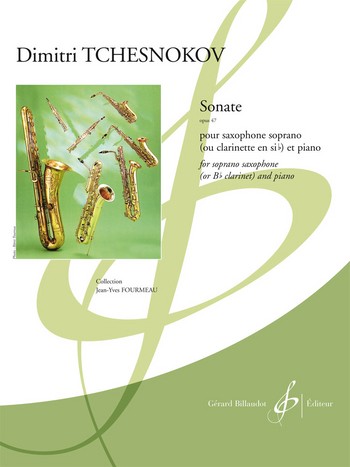 Sonate op.47 pour saxophone soprano  (clarinette) et piano  