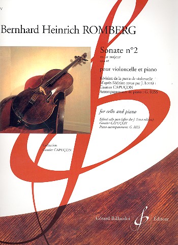 Sonate en ut majeur no.2 op.43  pour violoncelle et piano  