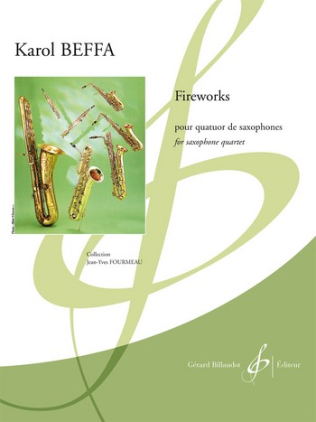 Fireworks pour 4 saxophones (SATBar)&nbsp;&nbsp;partition et parties&nbsp;&nbsp;