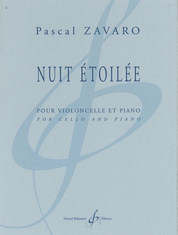 Nuit étoilée&nbsp;&nbsp;pour violoncelle et piano&nbsp;&nbsp;