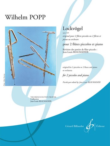 Lockvögel op.449 pour 2 flutes piccolos  et piano  parties