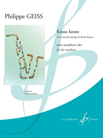 Kosso kosso pour saxophone alto&nbsp;&nbsp;&nbsp;&nbsp;
