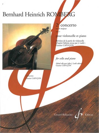 Concert en ré majeur no.2 op.3  pour violoncelle et orchestre et piano  