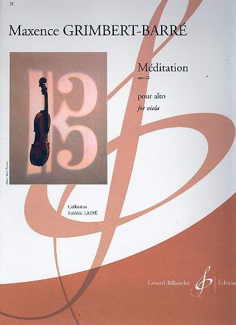 Méditation op.22 pour alto&nbsp;&nbsp;&nbsp;&nbsp;