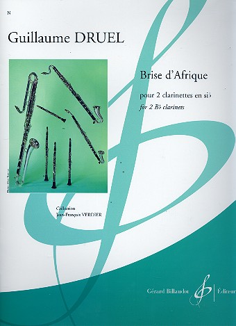Brise d'Afrique&nbsp;&nbsp;pour 2 clarinettes&nbsp;&nbsp;partition