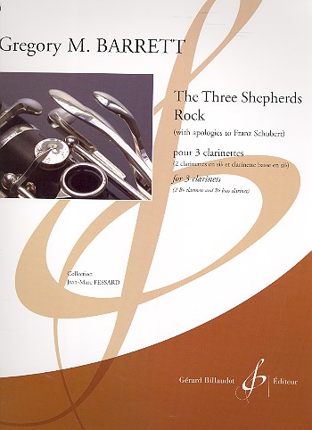 The three Shepherds Rock&nbsp;&nbsp;pour 3 clarinettes (2 clarinettes et clarinette basse)&nbsp;&nbsp;partition et parties