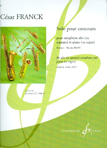 Solo pour concours  pour saxophone alto (soprano) et piano (orgue)  