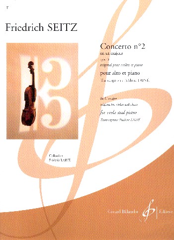 Concerto en ut majeur no.2 op.13  pour alto et piano  