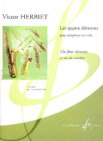 Les quatre éléments&nbsp;&nbsp;pour saxophone alto&nbsp;&nbsp;