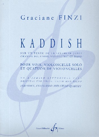 Kaddish  pour voix, violoncelle et quatuor de violoncelles  partition et parties