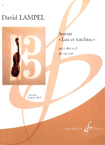 Sonate Lux et tenebrae&nbsp;&nbsp;pour alto&nbsp;&nbsp;