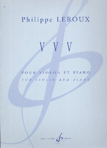 VVV&nbsp;&nbsp;pour violon et piano&nbsp;&nbsp;