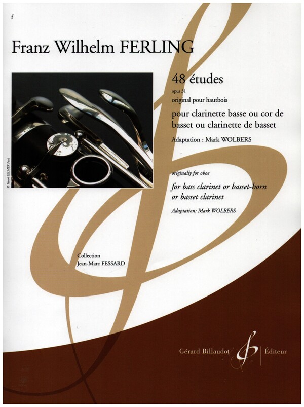48 études op.31  pour clarinette basse ou cor de basset ou clarinette de basset  