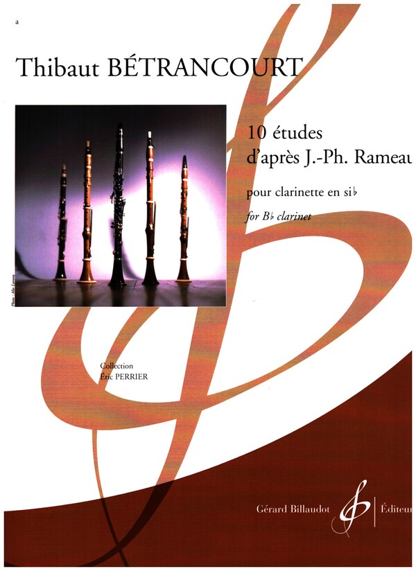10 études d'après J.-Ph. Rameau  pour clarinette  