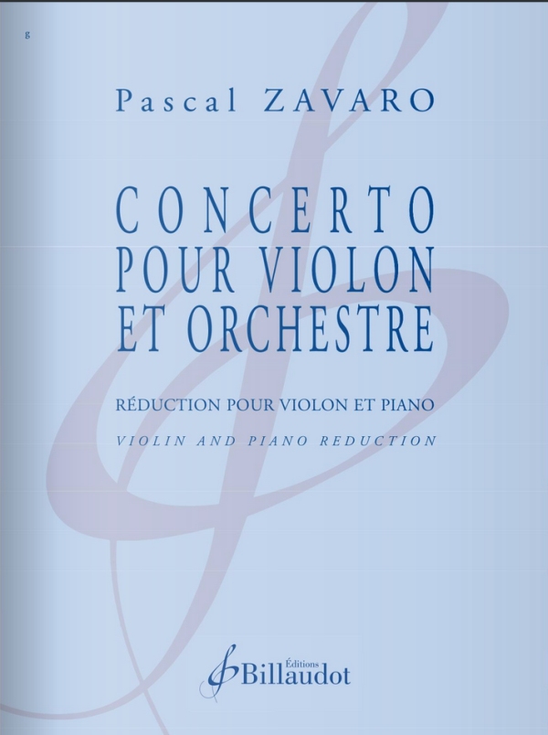 Concerto pour violon et orchestre&nbsp;&nbsp;pour violon et piano&nbsp;&nbsp;