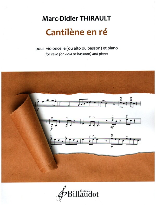 Cantilène en ré&nbsp;&nbsp;pour violoncelle (alto/basson) et piano&nbsp;&nbsp;