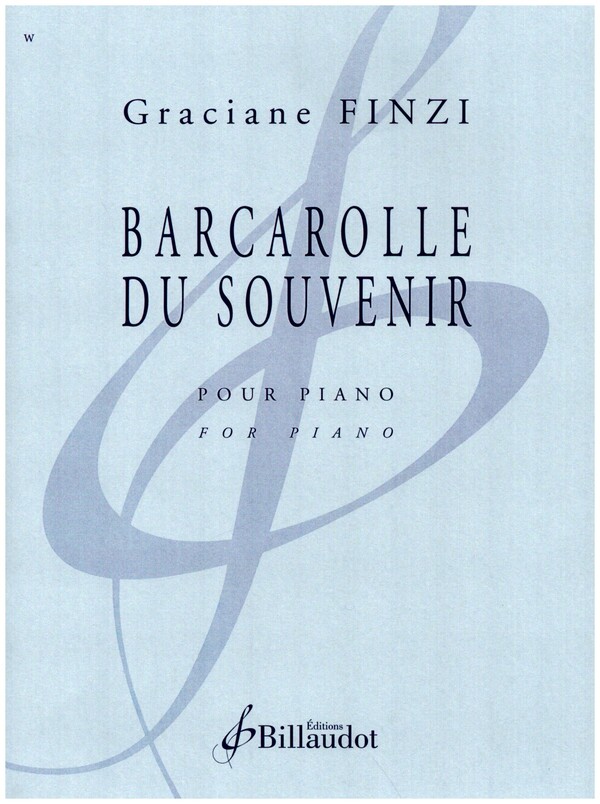 Barcarolle du souvenir  pour piano  