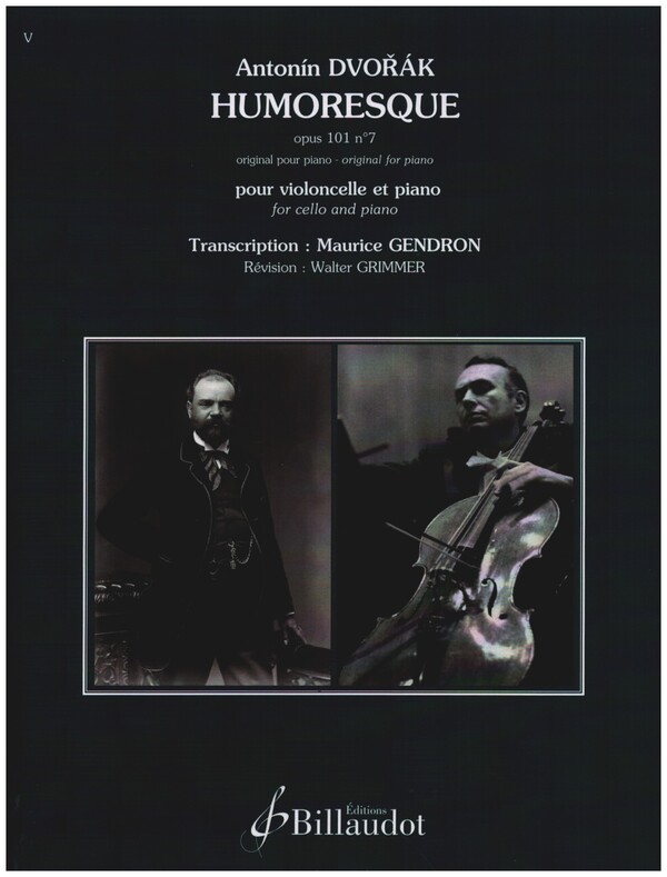Humoresque op.101 no.7  pour violoncelle et piano  