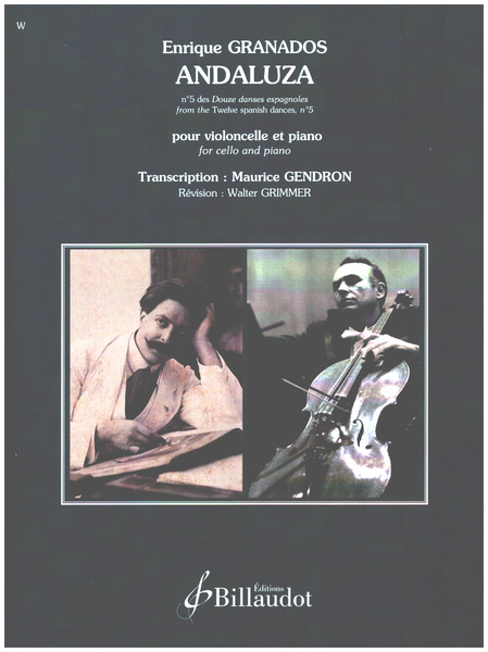 Andaluza&nbsp;&nbsp;pour violoncelle et piano&nbsp;&nbsp; 