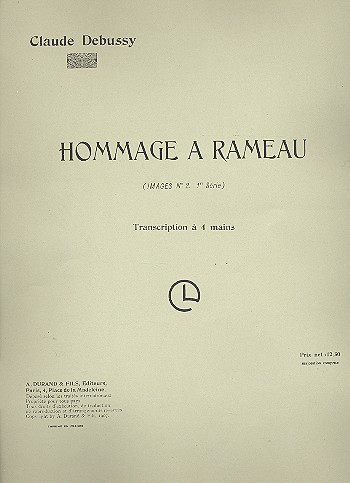 Hommage à Rameau  pour piano à 4 mains  