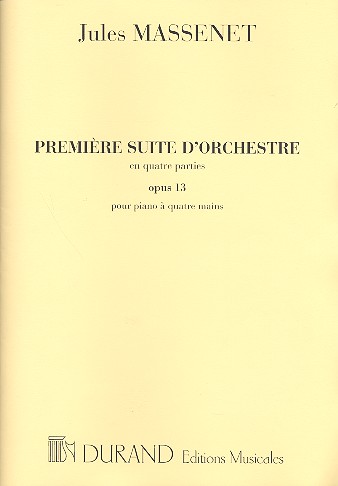 Suite d'orchestre no.1 op.13  pour piano à 4 mains  partition