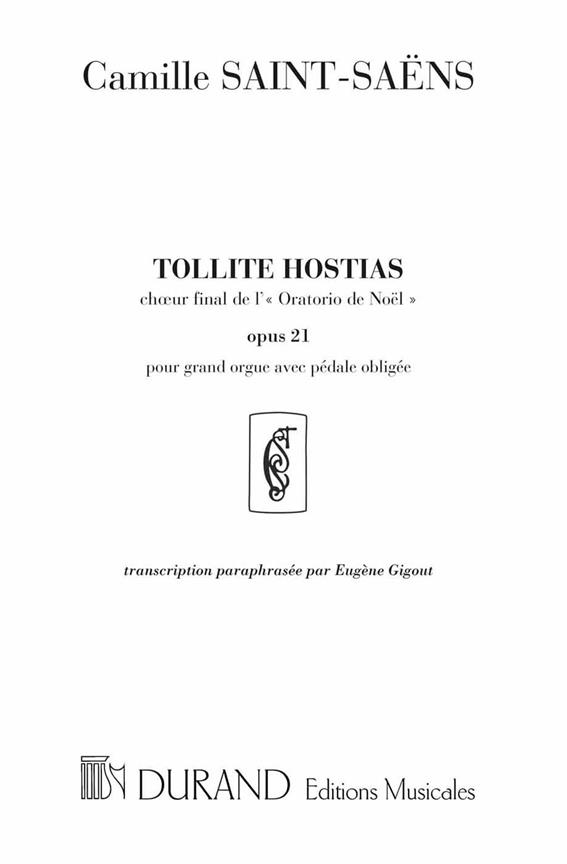 Tollite hostias&nbsp;&nbsp;pour orgue&nbsp;&nbsp;