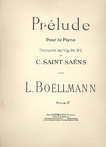 Prélude op.99,2 &nbsp;&nbsp;pour piano&nbsp;&nbsp;