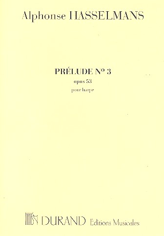 Prélude no.3 op.53 pour harpe&nbsp;&nbsp;&nbsp;&nbsp;
