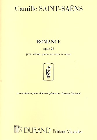 Romance op.27&nbsp;&nbsp;für Violine und Klavier&nbsp;&nbsp;
