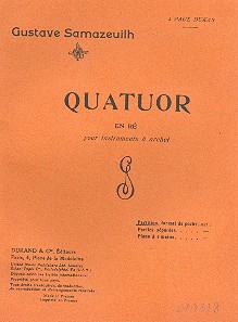 Quatuor ré majeur pour2 violons, alto et&nbsp;&nbsp;violoncelle&nbsp;&nbsp;partition de poche