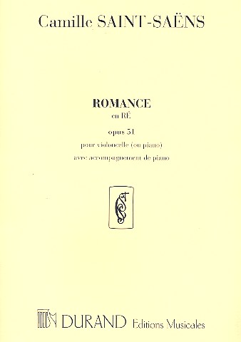 Romance ré majeur op.51&nbsp;&nbsp;pour clarinette et piano&nbsp;&nbsp;