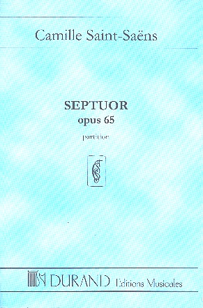 Septuor op.65 pour trompette,&nbsp;&nbsp;2 violons, alto, violoncelle,&nbsp;&nbsp;contrebasse et piano,   partition
