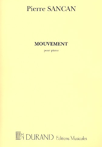 Mouvement &nbsp;&nbsp;pour piano&nbsp;&nbsp;