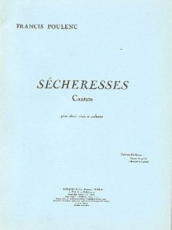Sécheresses pour choeur mixte&nbsp;&nbsp;et orchestre&nbsp;&nbsp;partition de poche