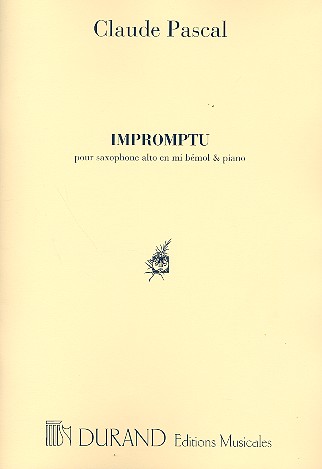 Impromptu pour saxophone alto et piano    