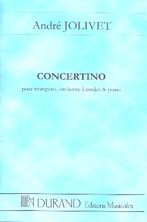Concertino pour trompette,  piano et orchestre à cordes  partition miniature