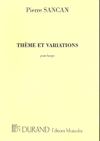 Thème et variations pour harpe&nbsp;&nbsp;&nbsp;&nbsp;