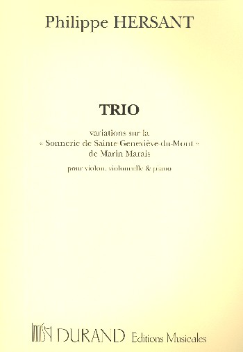 Trio&nbsp;&nbsp;pour violon, cioloncelle et piano&nbsp;&nbsp;