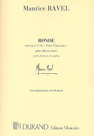 Ronde for voix et piano&nbsp;&nbsp;&nbsp;&nbsp;