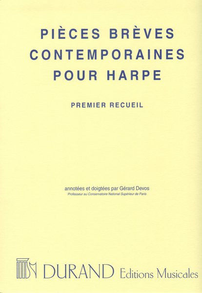 Pieces brèves contemporaires vol.1&nbsp;&nbsp;pour harpe&nbsp;&nbsp;